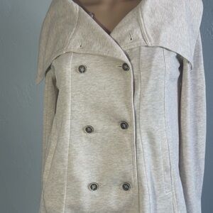 Hem And Thread Double-breasted Lightweight Jacket Size Small